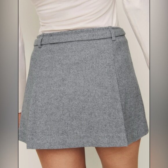 Reformation Rory Skirt - Grey size 6 - Picture 3 of 4